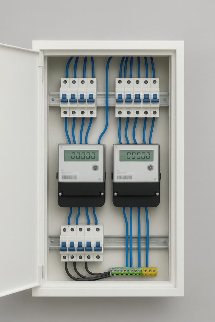 Referenzprojekt Elektro Schneider – Installation eines modernen Zählerschranks in München.